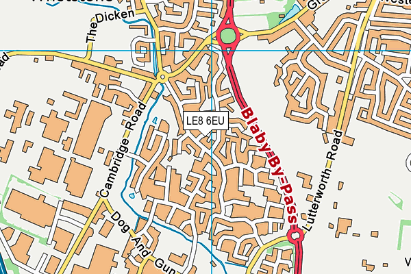 LE8 6EU map - OS VectorMap District (Ordnance Survey) LE8 6EU map - OS VectorMap District (Ordnance Survey)