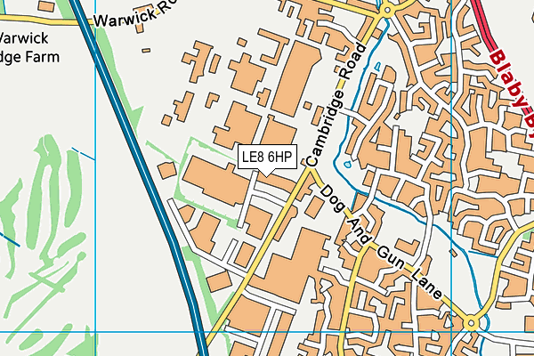 LE8 6HP map - OS VectorMap District (Ordnance Survey) LE8 6HP map - OS VectorMap District (Ordnance Survey)
