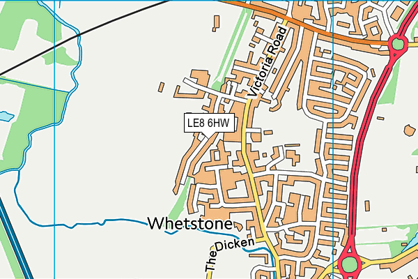 LE8 6HW map - OS VectorMap District (Ordnance Survey) LE8 6HW map - OS VectorMap District (Ordnance Survey)