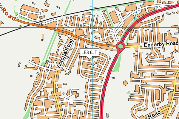 LE8 6JT map - OS VectorMap District (Ordnance Survey) LE8 6JT map - OS VectorMap District (Ordnance Survey)