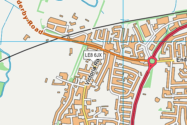 LE8 6JX map - OS VectorMap District (Ordnance Survey) LE8 6JX map - OS VectorMap District (Ordnance Survey)