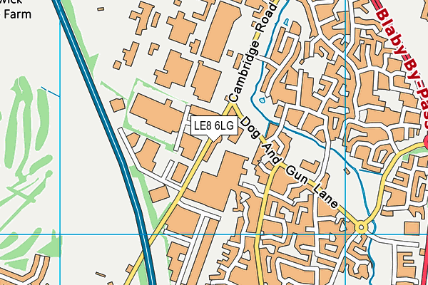 LE8 6LG map - OS VectorMap District (Ordnance Survey) LE8 6LG map - OS VectorMap District (Ordnance Survey)