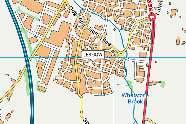 LE8 6QW map - OS VectorMap District (Ordnance Survey) LE8 6QW map - OS VectorMap District (Ordnance Survey)
