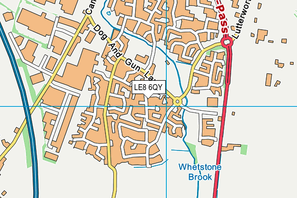 LE8 6QY map - OS VectorMap District (Ordnance Survey) LE8 6QY map - OS VectorMap District (Ordnance Survey)