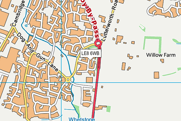LE8 6WB map - OS VectorMap District (Ordnance Survey) LE8 6WB map - OS VectorMap District (Ordnance Survey)