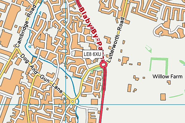 LE8 6XU map - OS VectorMap District (Ordnance Survey) LE8 6XU map - OS VectorMap District (Ordnance Survey)
