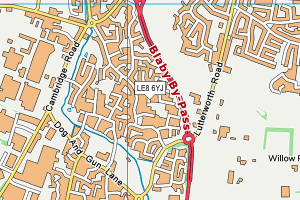 LE8 6YJ map - OS VectorMap District (Ordnance Survey) LE8 6YJ map - OS VectorMap District (Ordnance Survey)