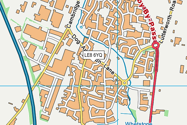 LE8 6YQ map - OS VectorMap District (Ordnance Survey) LE8 6YQ map - OS VectorMap District (Ordnance Survey)