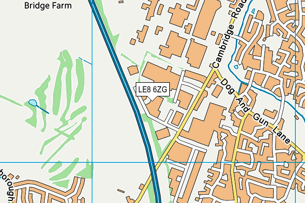 LE8 6ZG map - OS VectorMap District (Ordnance Survey) LE8 6ZG map - OS VectorMap District (Ordnance Survey)