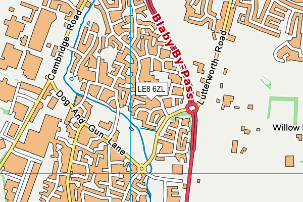 LE8 6ZL map - OS VectorMap District (Ordnance Survey) LE8 6ZL map - OS VectorMap District (Ordnance Survey)