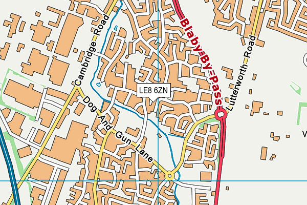 LE8 6ZN map - OS VectorMap District (Ordnance Survey) LE8 6ZN map - OS VectorMap District (Ordnance Survey)