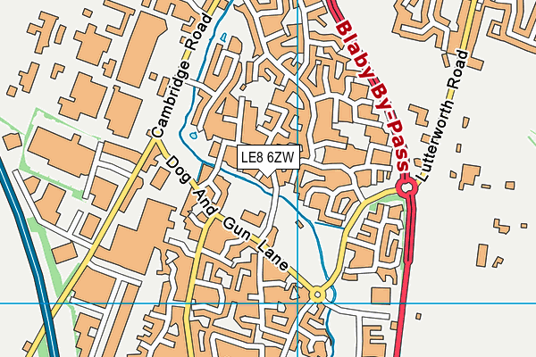 LE8 6ZW map - OS VectorMap District (Ordnance Survey) LE8 6ZW map - OS VectorMap District (Ordnance Survey)