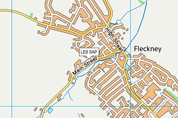 LE8 8AP map - OS VectorMap District (Ordnance Survey) LE8 8AP map - OS VectorMap District (Ordnance Survey)