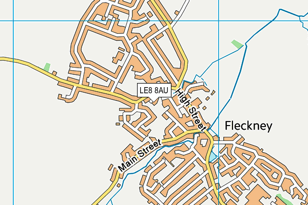 LE8 8AU map - OS VectorMap District (Ordnance Survey) LE8 8AU map - OS VectorMap District (Ordnance Survey)