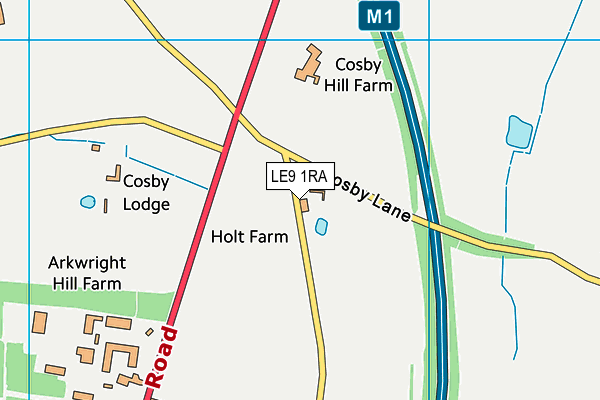 LE9 1RA map - OS VectorMap District (Ordnance Survey) LE9 1RA map - OS VectorMap District (Ordnance Survey)