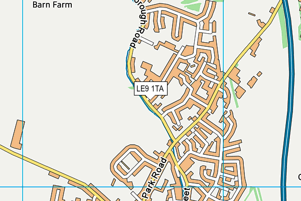 LE9 1TA map - OS VectorMap District (Ordnance Survey) LE9 1TA map - OS VectorMap District (Ordnance Survey)