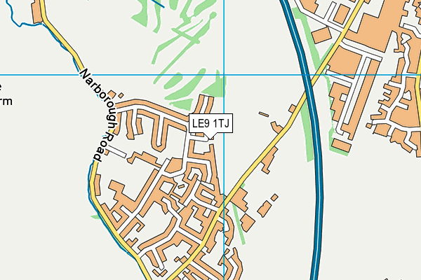 LE9 1TJ map - OS VectorMap District (Ordnance Survey) LE9 1TJ map - OS VectorMap District (Ordnance Survey)