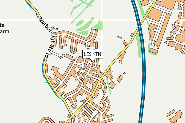 LE9 1TN map - OS VectorMap District (Ordnance Survey) LE9 1TN map - OS VectorMap District (Ordnance Survey)