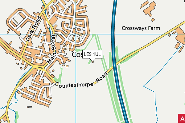 LE9 1UL map - OS VectorMap District (Ordnance Survey) LE9 1UL map - OS VectorMap District (Ordnance Survey)
