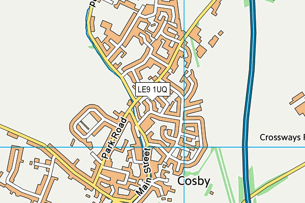 LE9 1UQ map - OS VectorMap District (Ordnance Survey) LE9 1UQ map - OS VectorMap District (Ordnance Survey)