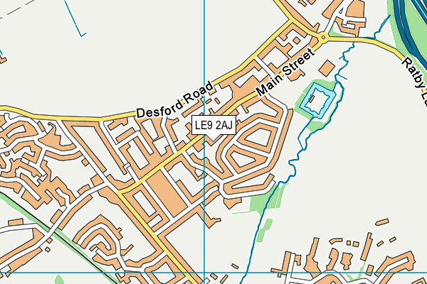 LE9 2AJ map - OS VectorMap District (Ordnance Survey) LE9 2AJ map - OS VectorMap District (Ordnance Survey)