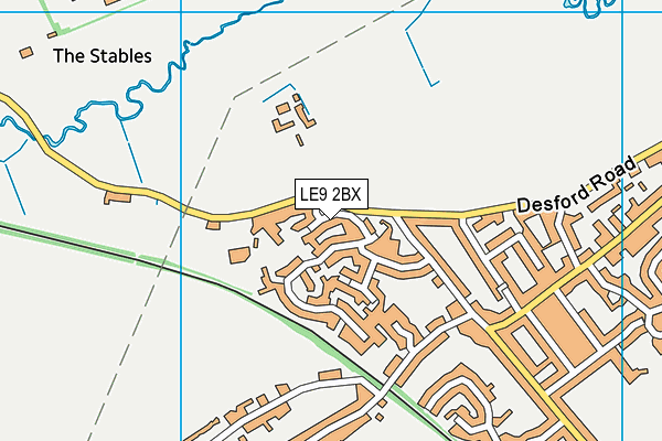 LE9 2BX map - OS VectorMap District (Ordnance Survey) LE9 2BX map - OS VectorMap District (Ordnance Survey)