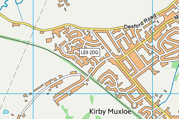 LE9 2DQ map - OS VectorMap District (Ordnance Survey) LE9 2DQ map - OS VectorMap District (Ordnance Survey)