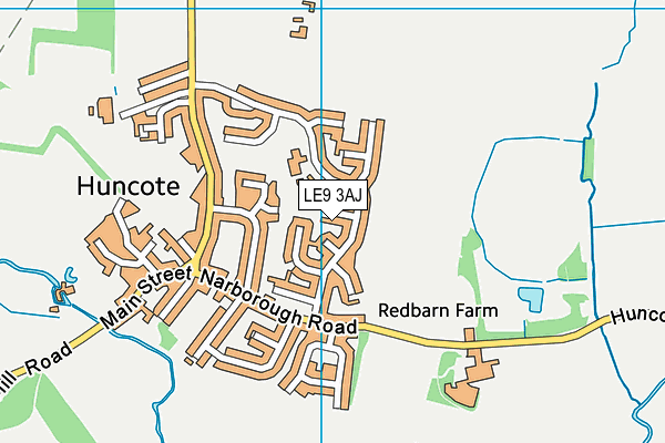 LE9 3AJ map - OS VectorMap District (Ordnance Survey) LE9 3AJ map - OS VectorMap District (Ordnance Survey)