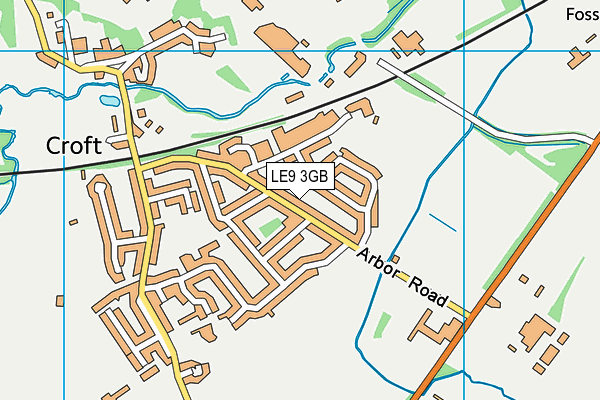 LE9 3GB map - OS VectorMap District (Ordnance Survey) LE9 3GB map - OS VectorMap District (Ordnance Survey)