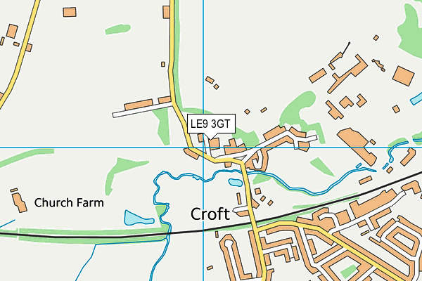 LE9 3GT map - OS VectorMap District (Ordnance Survey)