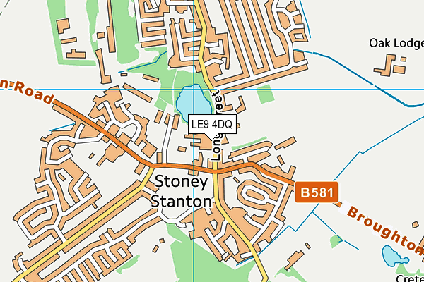 LE9 4DQ map - OS VectorMap District (Ordnance Survey)