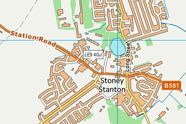 LE9 4GJ map - OS VectorMap District (Ordnance Survey) LE9 4GJ map - OS VectorMap District (Ordnance Survey)