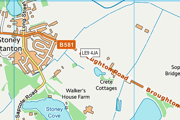 LE9 4JA map - OS VectorMap District (Ordnance Survey) LE9 4JA map - OS VectorMap District (Ordnance Survey)