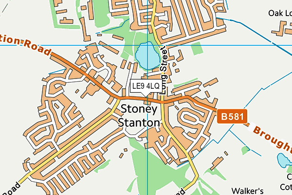 LE9 4LQ map - OS VectorMap District (Ordnance Survey)
