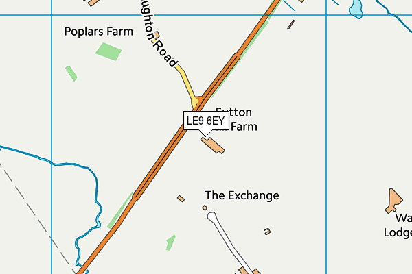 LE9 6EY map - OS VectorMap District (Ordnance Survey) LE9 6EY map - OS VectorMap District (Ordnance Survey)