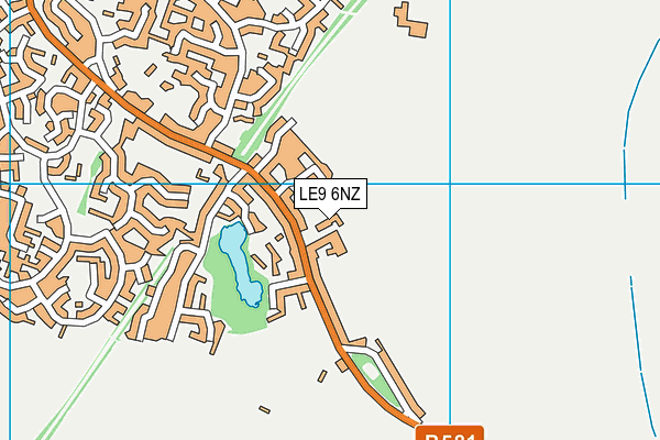 LE9 6NZ map - OS VectorMap District (Ordnance Survey) LE9 6NZ map - OS VectorMap District (Ordnance Survey)