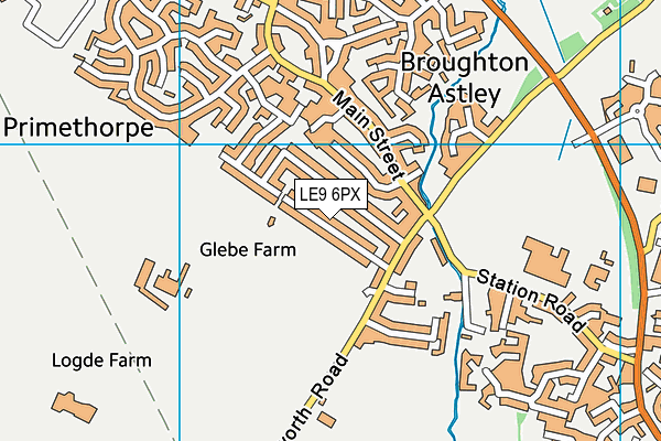 LE9 6PX map - OS VectorMap District (Ordnance Survey) LE9 6PX map - OS VectorMap District (Ordnance Survey)