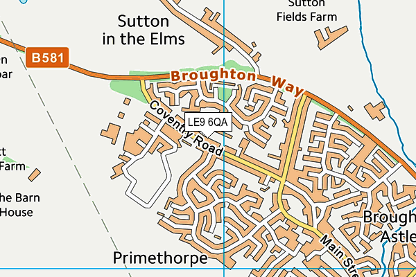LE9 6QA map - OS VectorMap District (Ordnance Survey) LE9 6QA map - OS VectorMap District (Ordnance Survey)