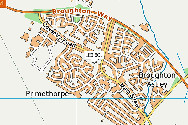 LE9 6QJ map - OS VectorMap District (Ordnance Survey) LE9 6QJ map - OS VectorMap District (Ordnance Survey)