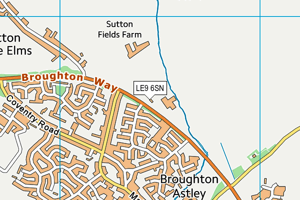 LE9 6SN map - OS VectorMap District (Ordnance Survey) LE9 6SN map - OS VectorMap District (Ordnance Survey)