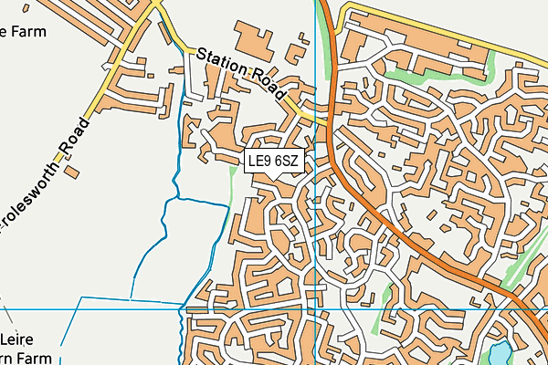 LE9 6SZ map - OS VectorMap District (Ordnance Survey) LE9 6SZ map - OS VectorMap District (Ordnance Survey)