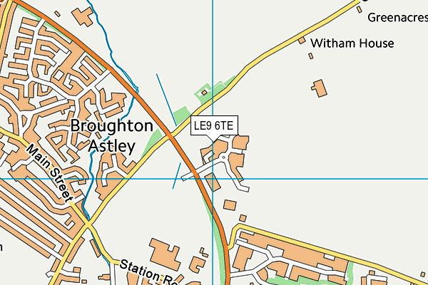 LE9 6TE map - OS VectorMap District (Ordnance Survey) LE9 6TE map - OS VectorMap District (Ordnance Survey)