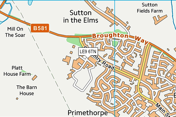 LE9 6TN map - OS VectorMap District (Ordnance Survey) LE9 6TN map - OS VectorMap District (Ordnance Survey)