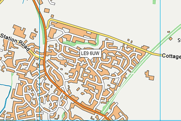 LE9 6UW map - OS VectorMap District (Ordnance Survey) LE9 6UW map - OS VectorMap District (Ordnance Survey)