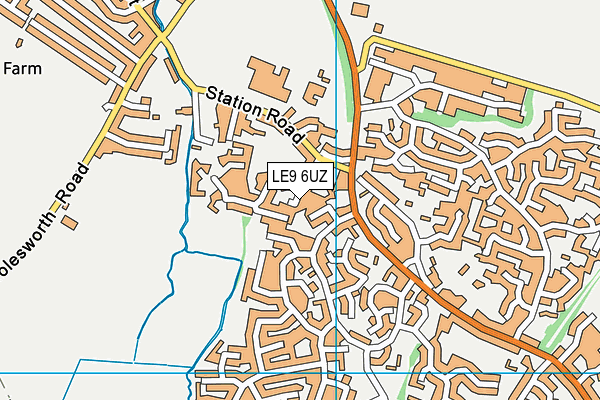 LE9 6UZ map - OS VectorMap District (Ordnance Survey) LE9 6UZ map - OS VectorMap District (Ordnance Survey)