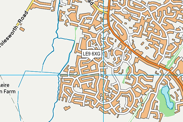 LE9 6XG map - OS VectorMap District (Ordnance Survey) LE9 6XG map - OS VectorMap District (Ordnance Survey)