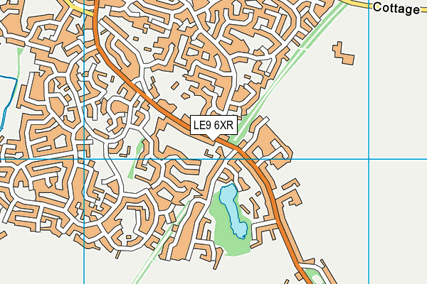 LE9 6XR map - OS VectorMap District (Ordnance Survey) LE9 6XR map - OS VectorMap District (Ordnance Survey)