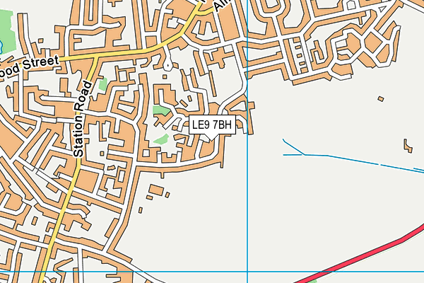 LE9 7BH map - OS VectorMap District (Ordnance Survey) LE9 7BH map - OS VectorMap District (Ordnance Survey)
