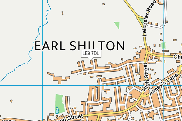 LE9 7DL map - OS VectorMap District (Ordnance Survey) LE9 7DL map - OS VectorMap District (Ordnance Survey)