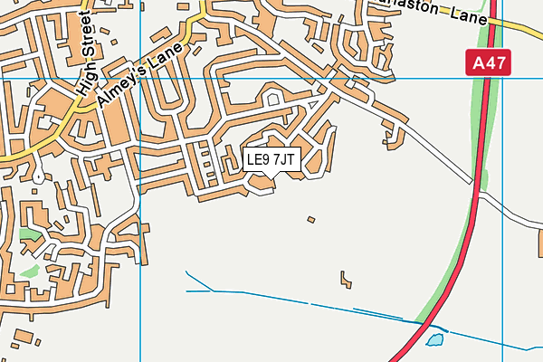 LE9 7JT map - OS VectorMap District (Ordnance Survey) LE9 7JT map - OS VectorMap District (Ordnance Survey)
